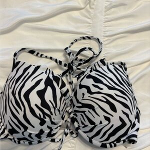 Victoria's Secret Black and White Bikini Top
